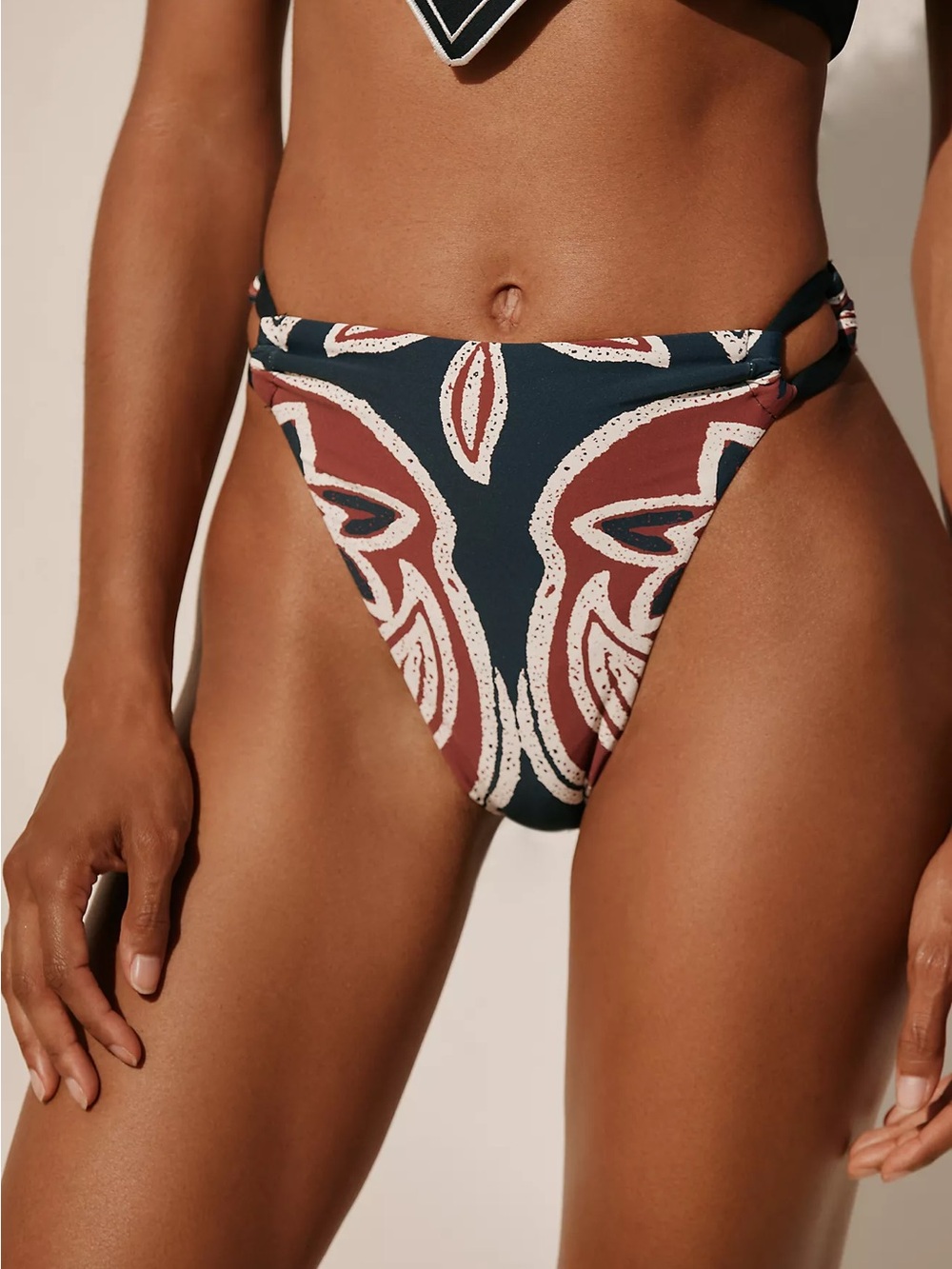 ANTHROPOLGIE CELANDINE HIGH-LEG BIKINI BOTTOMS